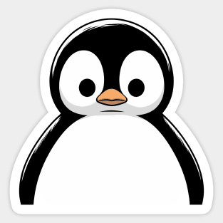 Staring Penguin Sticker